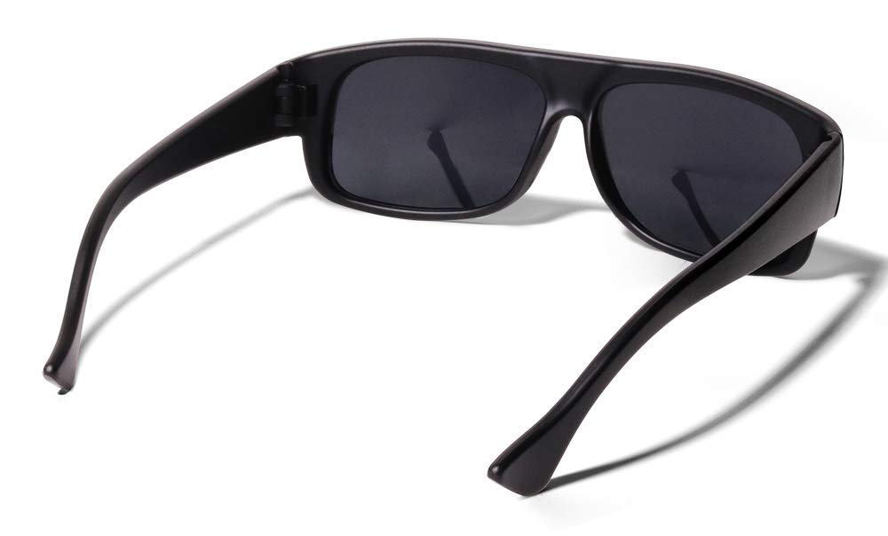 ShadyVEU Old School Gansta Dark Lens OG Shade Locs Style Matte Black Frame Sunglasses
