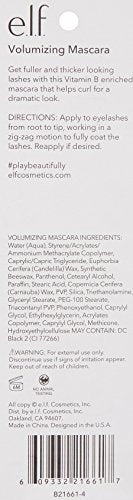 e.l.f. Volumizing Mascara, Black, 0.088 Fluid Ounce