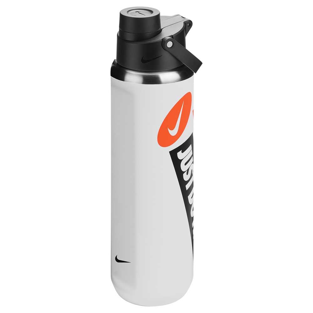 Nike SS Recharge Chug Bottle 24 Oz Graphic (White/Black/Safety Orange)