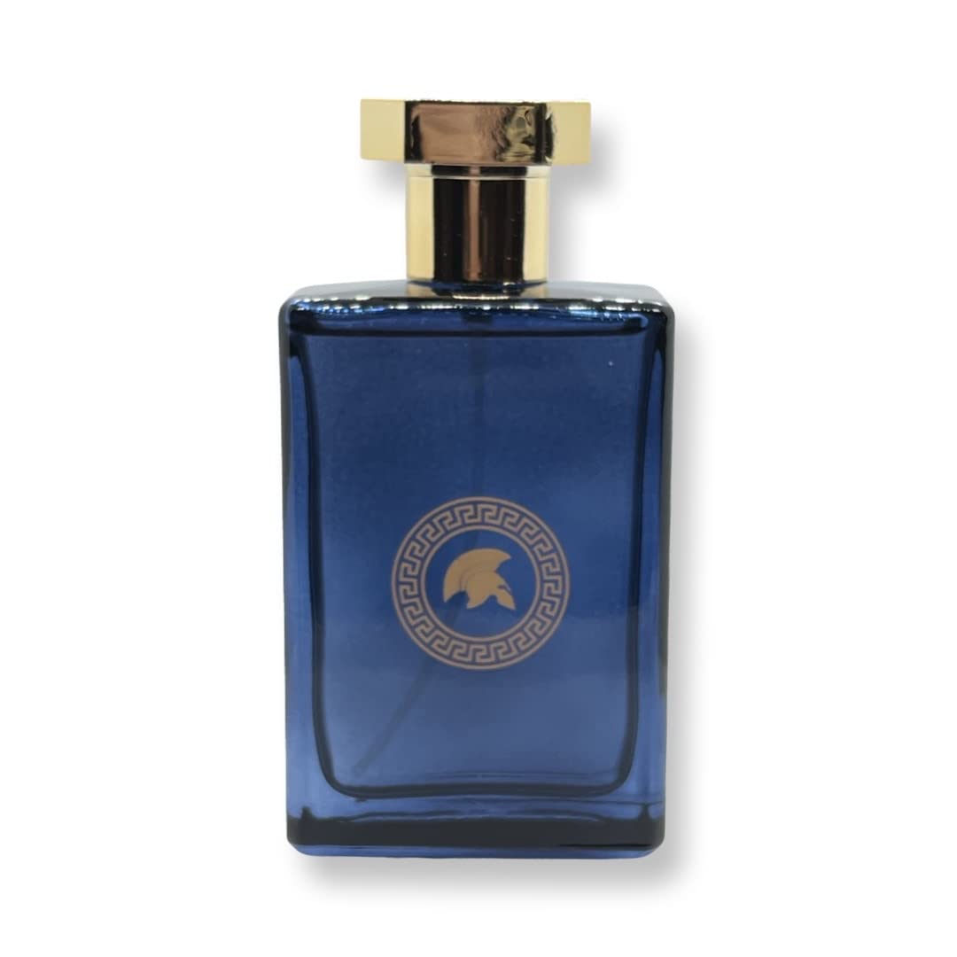 United Scents WARRIOR BLUE pour homme Eau de Parfum - 3.4 Fl Oz Fragrance for Men - Top Notes: Mint, Green Apple and Lemon