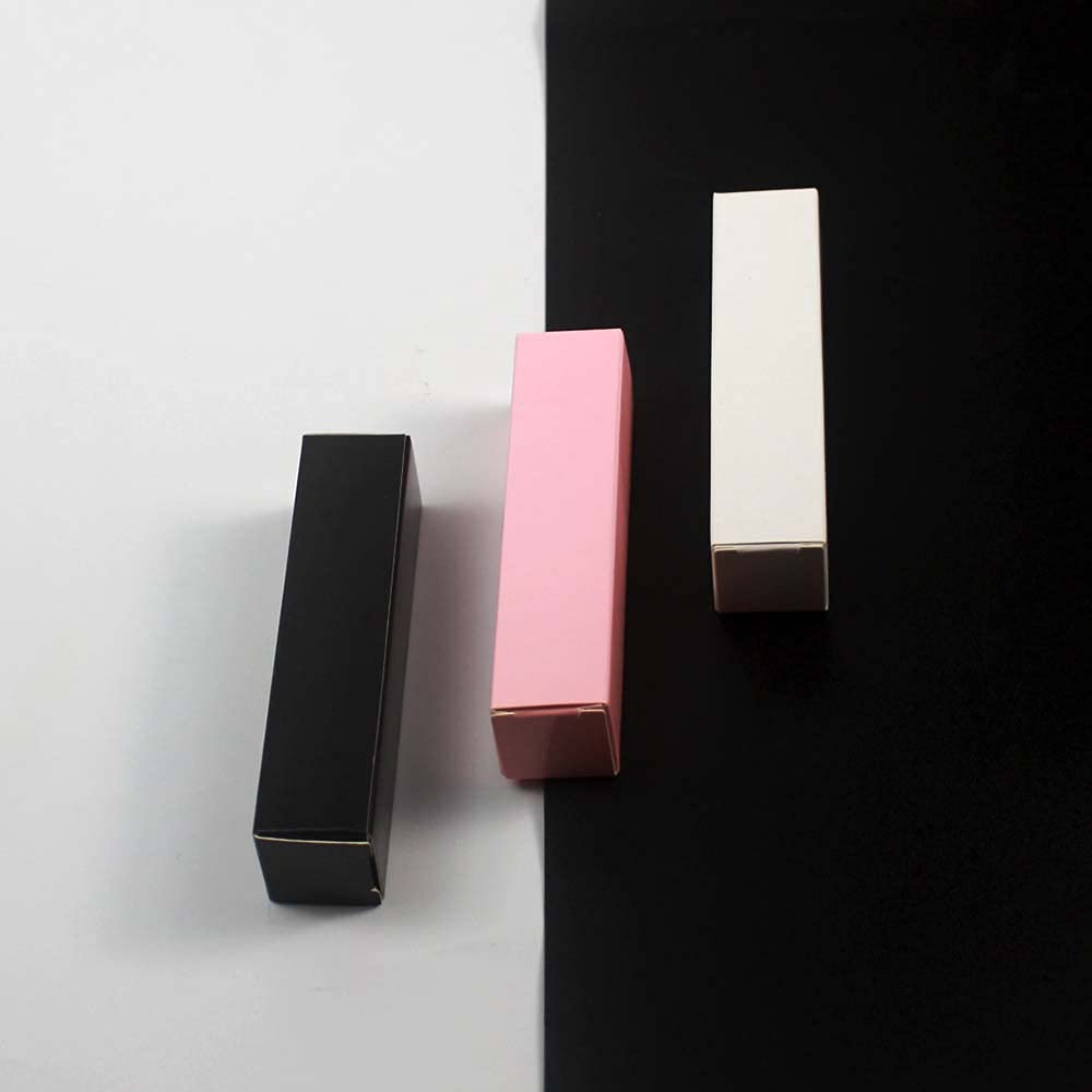 COSIDEA 50 PCS Empty Pink Lip Gloss Boxes W23 xW23 xH103mm / 0.9*0.9*4.05 inch inch, Cosmetic Perfume / Mascara Box Packaging for Small Business