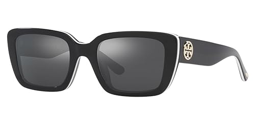 Tory Burch Sunglasses TY 7190 U 19466G Black White Trilayer
