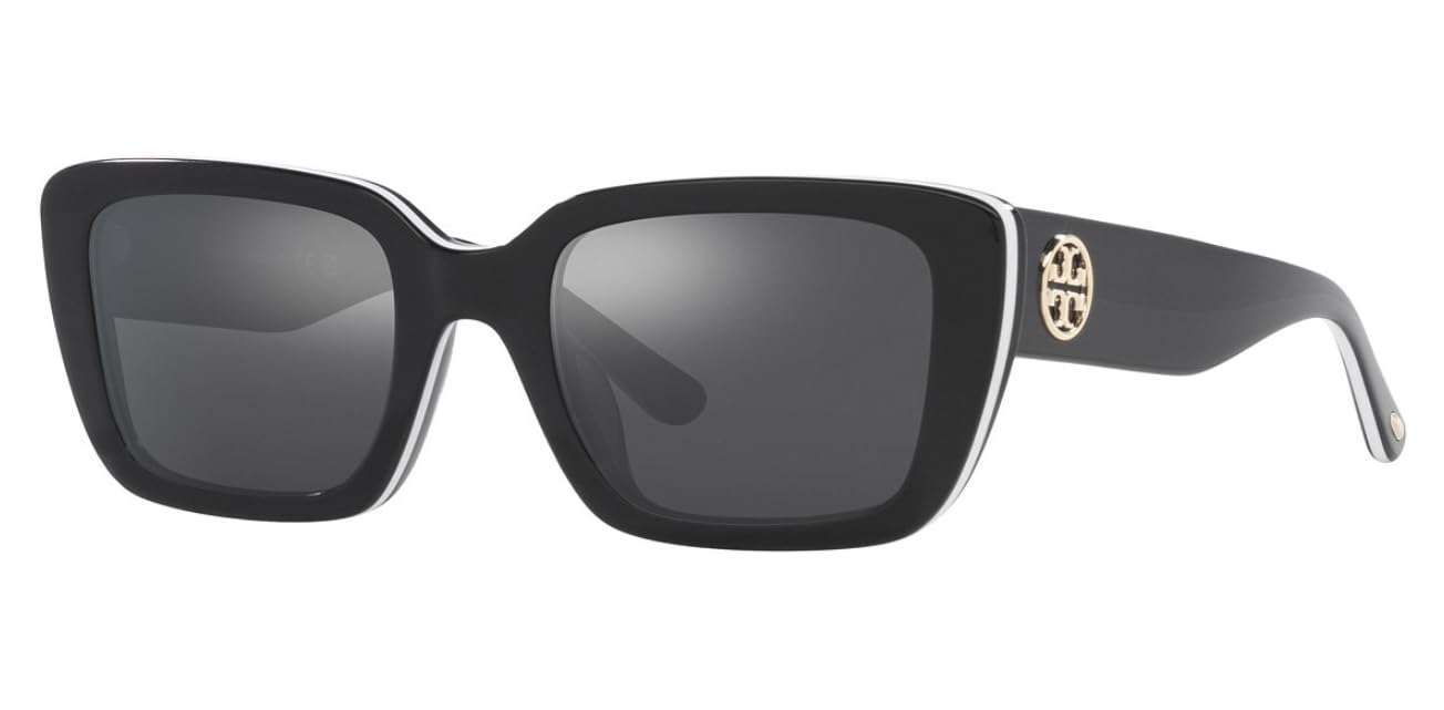 Tory Burch Sunglasses TY 7190 U 19466G Black White Trilayer