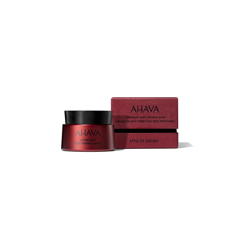 AHAVA Apple of Sodom Overnight Deep Wrinkle Anti-Aging Mask - Nourishing Gel-based Mask to Combat Deep Wrinkles, Restores Skin's Ability to Repair