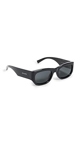 Saint Laurent Women's SL 713 Sunglasses, Black-Black-Black, One Size