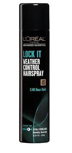 L'Oreal Advanced Hairstyle Lock It Weather Control Hair Spray Extra Strong Hold 8.25 oz (Pack of 2)