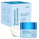 Radiant Aura Hyaluronic Acid & Ceramide Eye Cream For Dark Circles - Dermatologist Tested, Anti Aging Korean Skin Care - Deep Hydration & Depuffing