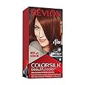 Revlon Permanent Hair Color, Permanent Hair Dye, Colorsilk with 100% Gray Coverage, Ammonia-Free, Keratin and Amino Acids, 31 Dark Auburn, 4.4 Oz