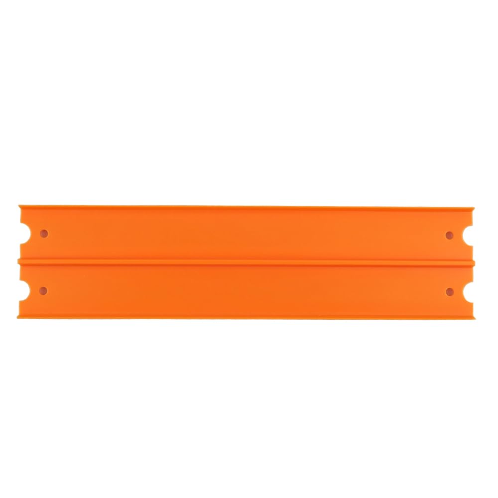 Replacement Part for Hot-Wheels Mega Garage Die-Cast Vehicle Playset - FTB68 - Replacement 11 3/4" Two Lane Orange Track Piece