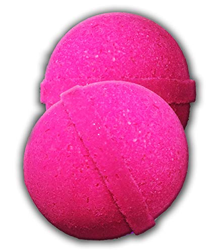 Lil Princess Bath Bombs - Pretty Pink Luxurious Home Spa for Girls, Stocking Stuffers for Young Ladies, XL Bath Fizzers, Handmade in The USA