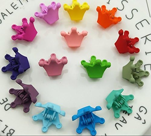 50 Piece Mini Hair Pins, Magnoloran Hair Claw Clip Snap Hair Bows Clips Hairpin Barrettes for Toddlers Baby Girls Kids Children Women Hair Accessories