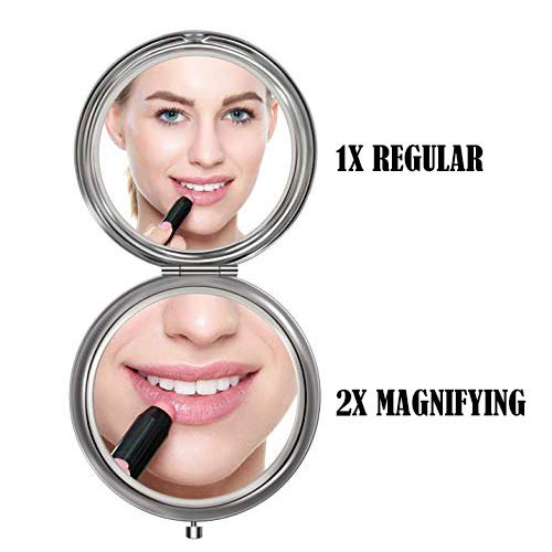 DIDADIC Daughter Gifts from Mom and Dad on Wedding Day, Graduation and Birthday Gifts for Girls, Compact Makeup Mirror (Mir-Daughter-Journey)
