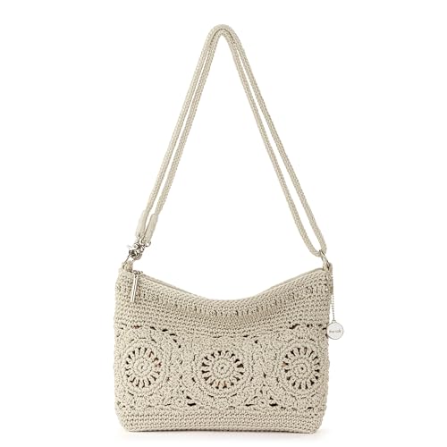 The Sak Lumi Convertible Crossbody Purse - Hand Crochet Women's Handbag for Everyday & Travel, 3-in-1 Small Crossbody Bag With Zipper Closure…