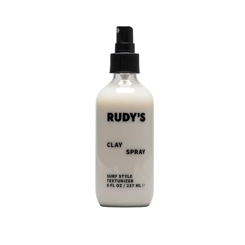 RUDY's Clay Spray - Hair Texturizer with Sea Salt - Paraben Free - For Fullness and Body (8 fl oz)