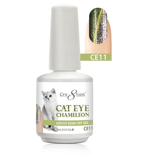 Cre8tion Cat Eye Chameleon LED/UV Soak Off Gel Polish 0.5 oz (CE11) Beauty & Personal Care Cre8tion