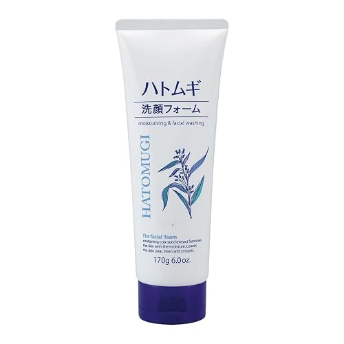TokyoSuperSale Hatomugi Face Wash Foam 170 g/6.0 oz, Kumano Yushi, Reihaku, Made in Japan