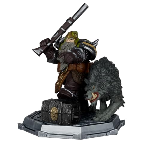 McFarlane Toys - World of Warcraft Dwarf Hunter: Beast Master & Marksman 1:12 Scale Posed Figure