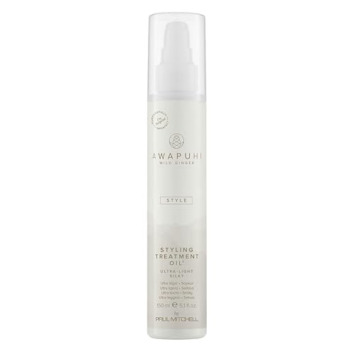 Awapuhi Wild Ginger by Paul Mitchell Styling Treatment Oil, Dry-Touch, Leave-In Formula, For All Hair Types, 5.1 fl. oz