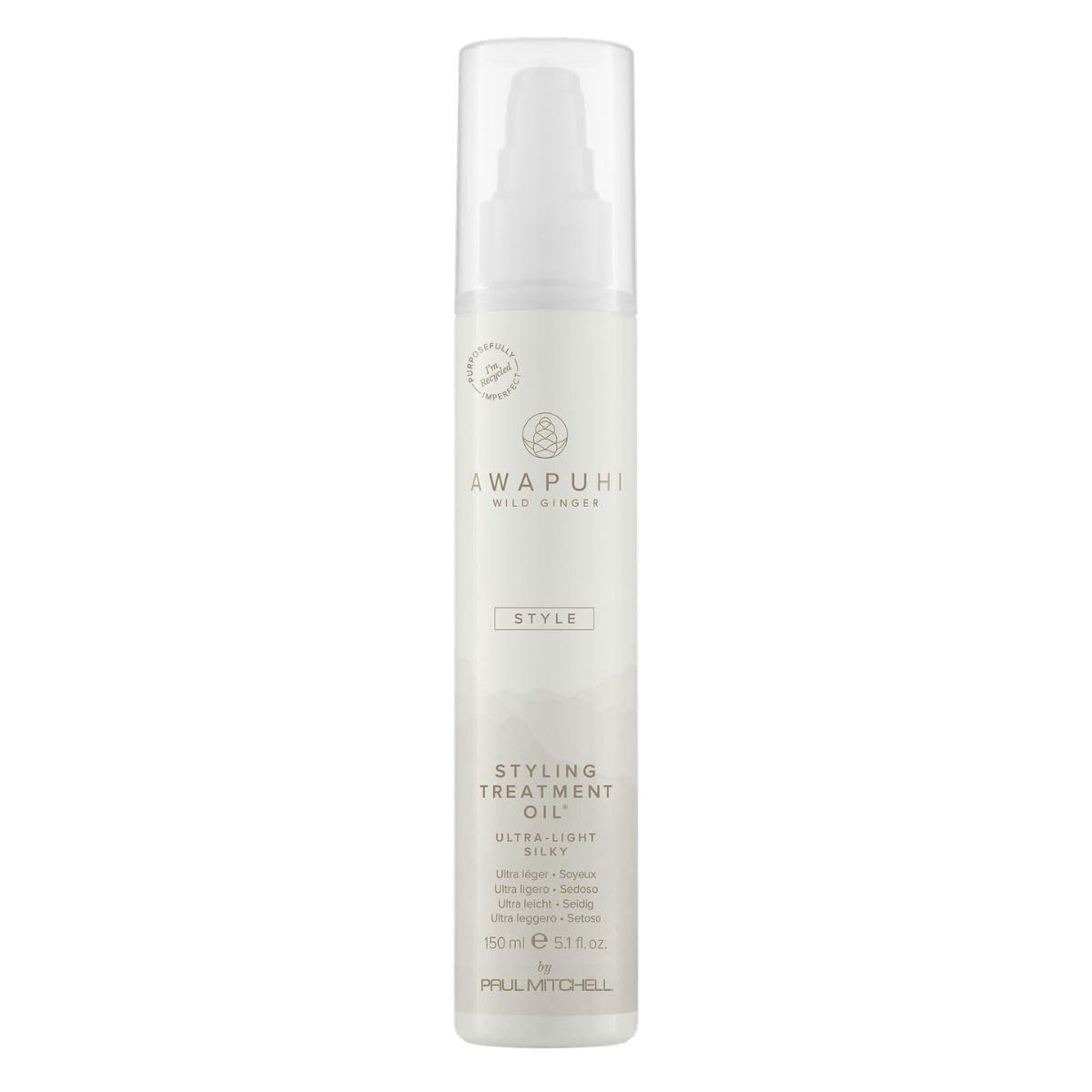 Awapuhi Wild Ginger by Paul Mitchell Styling Treatment Oil, Dry-Touch, Leave-In Formula, For All Hair Types, 5.1 fl. oz