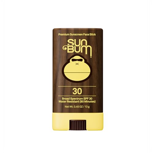 Sun Bum Original SPF 30 Face Stick Sunscreen - Water-Resistant Broad Spectrum Facial Sunscreen with Vitamin E - Hawaii 104 Act Compliant (Without