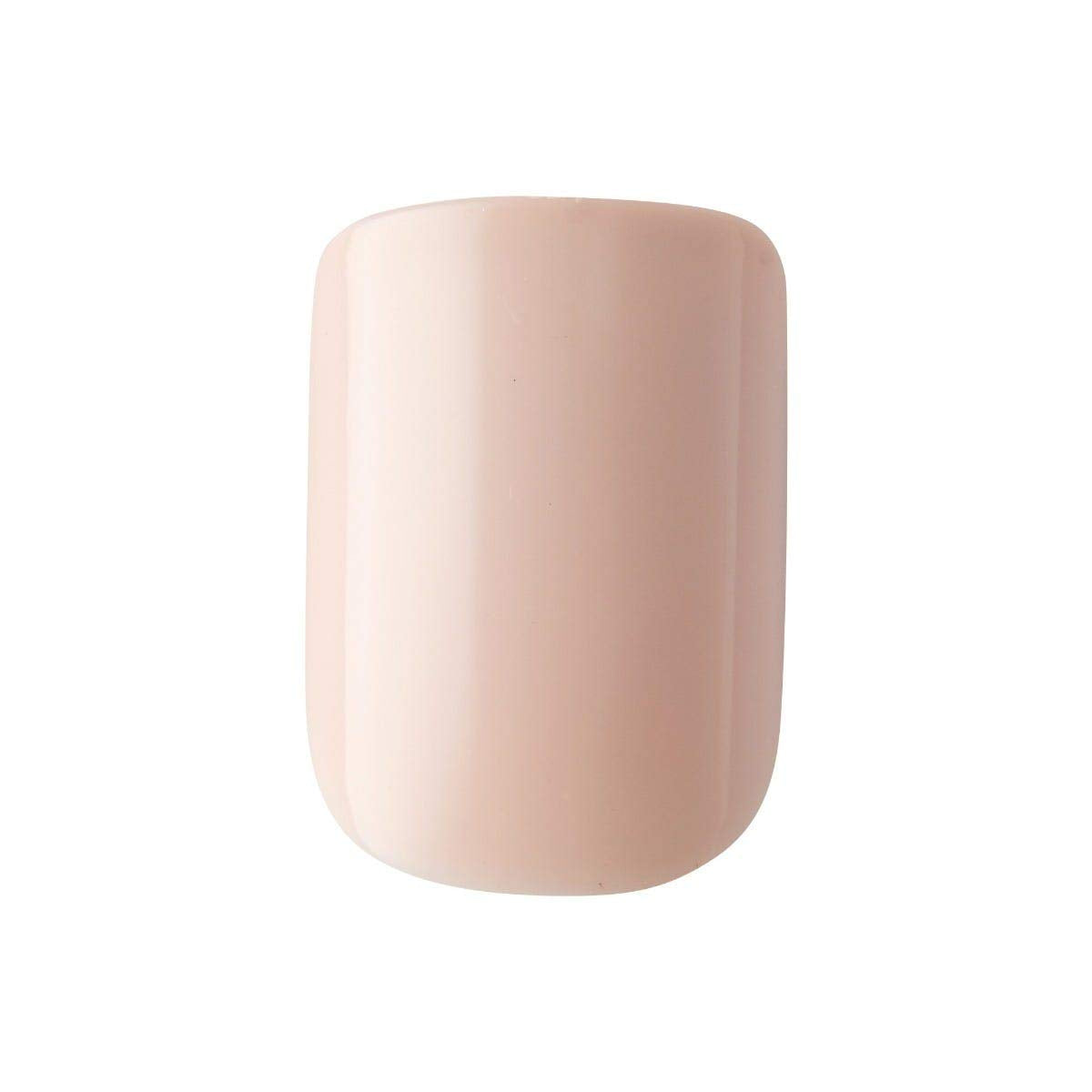 KISS Gel Fantasy Ready-to-Wear Press-On Gel Nails, “Here I Am”, Short, White, Nail Kit with 24 Mega Adhesive Tabs, Pink Gel Glue, Manicure Stick, Mini