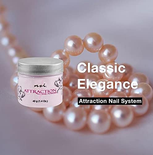 nsi Attraction Nail Powder - Peach Blush - Opaque - 40g by NSI
