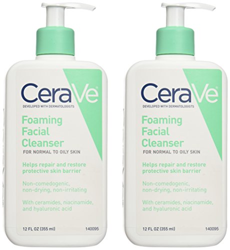 CeraVe Foaming Facial Cleanser, 2 Count