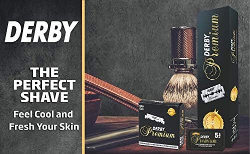 200 "Derby Premium" Single Edge Razor Blades for straight razor Beauty and Personal Care Derby