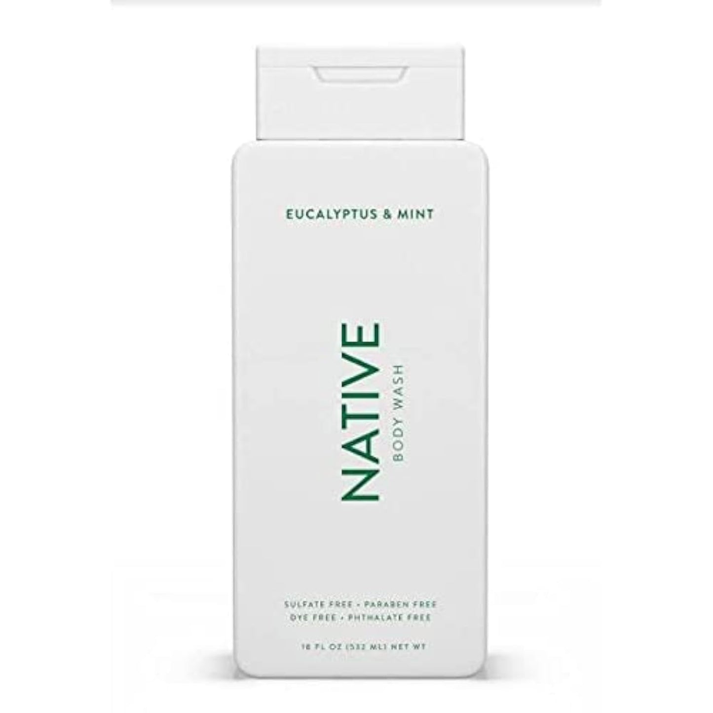 Native Body Wash - Eucalyptus & Mint - 11.5 oz (340ml), Hydrating Beauty & Personal Care Native