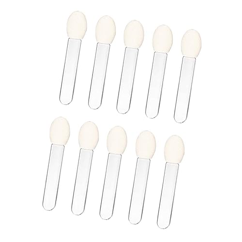 10 Pcs Transparent Eyeshadow Applicator Eyeshadow Brush Makeup Tools, Sponge ened and Attractive Eyeshadow Brushes