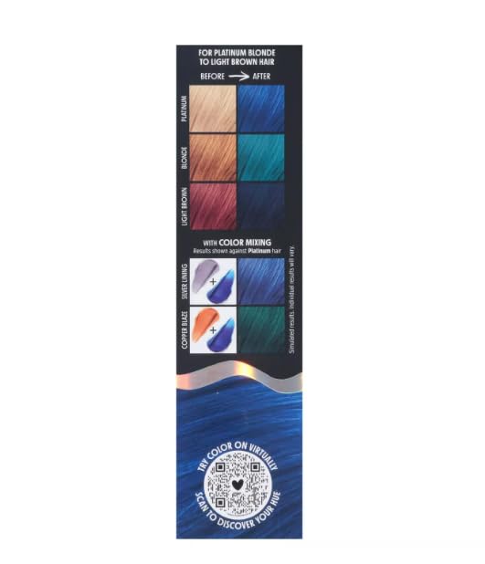 Not Your Mother's Love For Hue Semi-Permanent Hair Color Cream, Sapphire Sass, Blue 4.5 fl oz / 133 ml