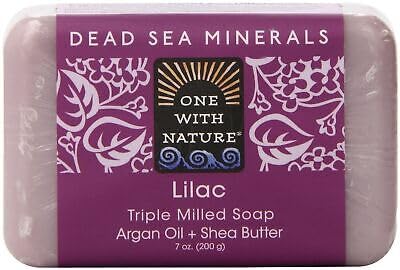 One With Nature Dead Sea Bar Soap Lilac 7 Oz