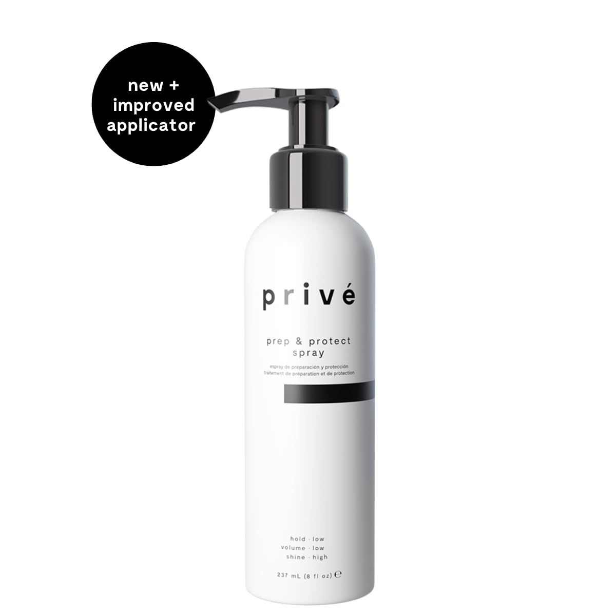 Privé Prep & Protect Blow Dry Hair Cream - Lightweight Hair Styling Cream with Heat Protection - Jojoba, Green Tea & Kukui Oil Help Strengthen