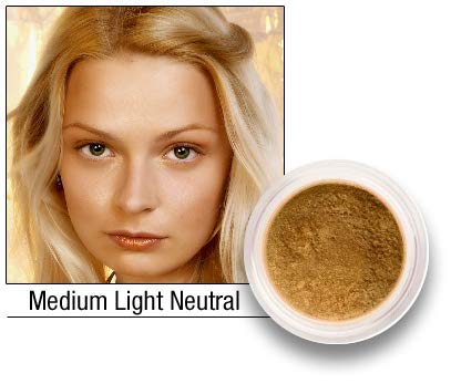 Sheer Miracle SPF 30 Premium Loose Mineral Foundation Vegan Makeup for Sensitive Skin Acne Rosacea Cruelty Free 8g {7 Shades Available} (Medium Light