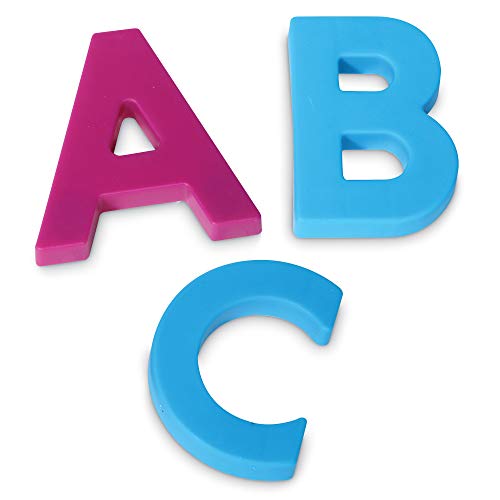 Learning Resources Jumbo Magnetic Uppercase Letters – 40-Piece Colorful ABC Set for Kids, Early Letter Recognition & Learning, Ages 3+