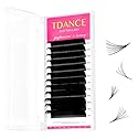 TDANCE Easy Fan Lash Extension Rapid Blooming Volume Eyelash Extensions C CC D DD J B L Curl 0.03-0.12mm Thickness Easy Fan Volume Lashes Self Fanning