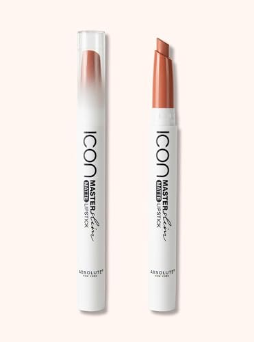 Absolute New York Master Slim Matte Lipstick, Transfer Proof, Intense Pigment, Light-Weight, Buildable Color, Ultra-Shiny, Matte Slim Lipstick (MLSS12