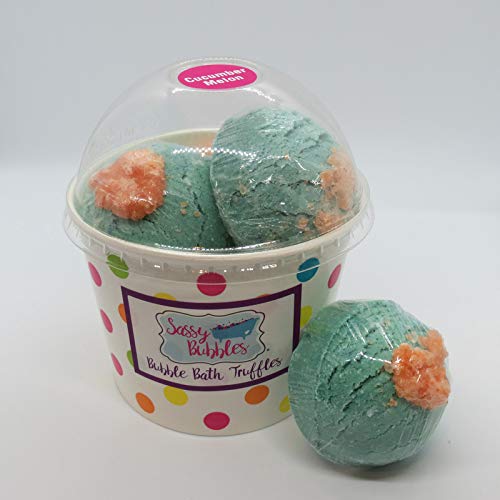 Cucumber/Melon Bubble Bath Truffles, 5 pack by Sassy Bubbles Beauty and Personal Care Sassy Bubbles