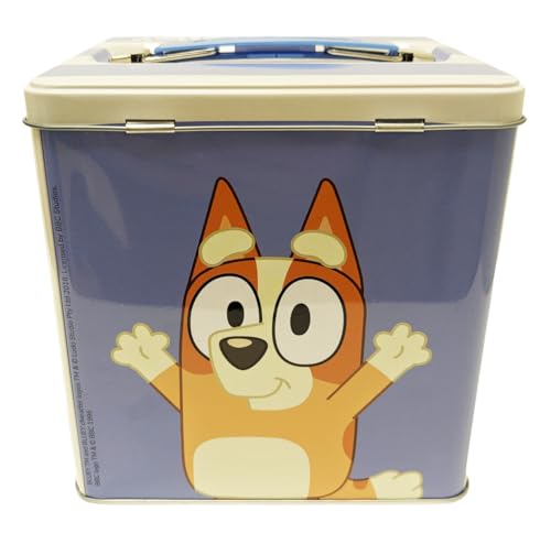 XL Storage Tin with Handle, Bluey