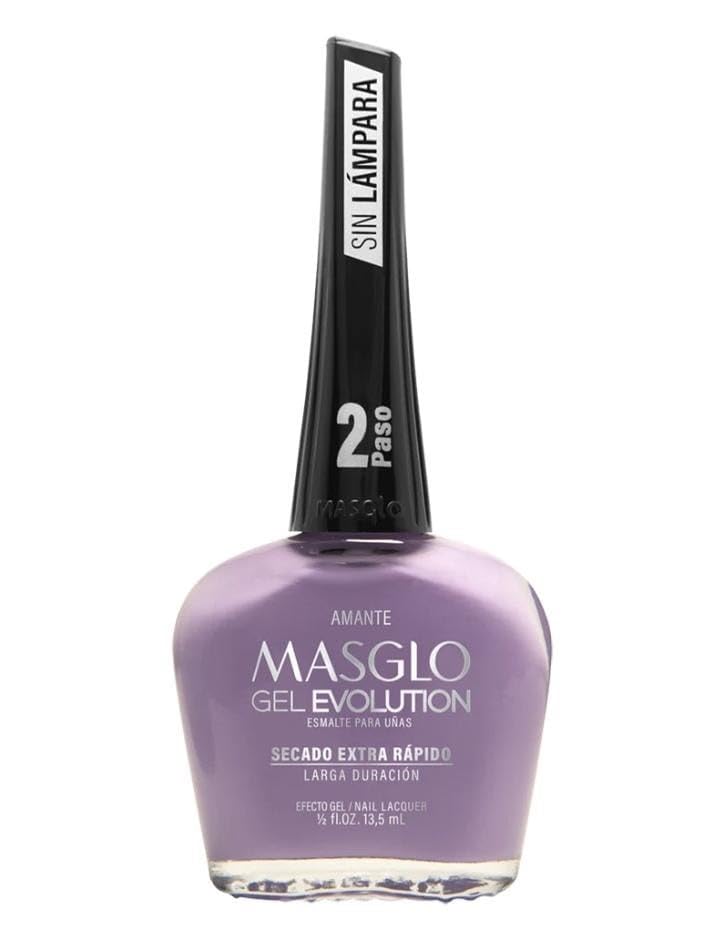 MASGLO GEL EVOLUTION Nail Polish Gel Effect, No UV/Led Lamp Required, Duration up to 12 day, 3 PCs Colors - Effecto Gel sin lampara UV/Led, duracion Beauty & Personal Care MASGLO