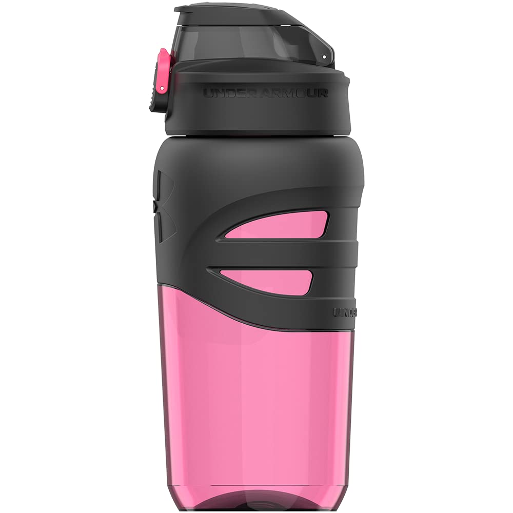 Under Armour 18oz Grip Water Bottle, Pro Lid Cover, Silicone Body Grip, Shatter Proof, Stain & Odor Resistant, All Sports, Baseball, Basketball…