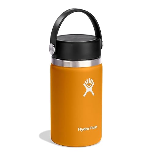 HYDRO FLASK - Flex Sip Lid for Wide Mouth 354ml (12 OZ) - Leakproof - Honeycomb Insulated Lid with Flex Strap for Easy Carrying - BPA-Free