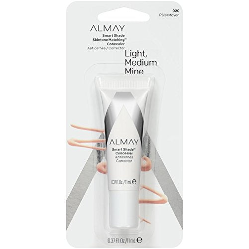 Almay Concealer, Face Makeup, Medium Coverage Concealer, Creamy Finish, Oil Free, Hypoallergenic-Fragrance Free, Dermatologist Tested, 020 Light