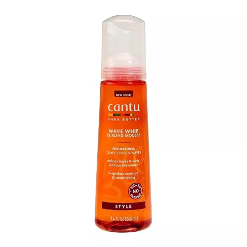 Cantu Natural Hair Wave Whip Curling Mousse,8.4 oz