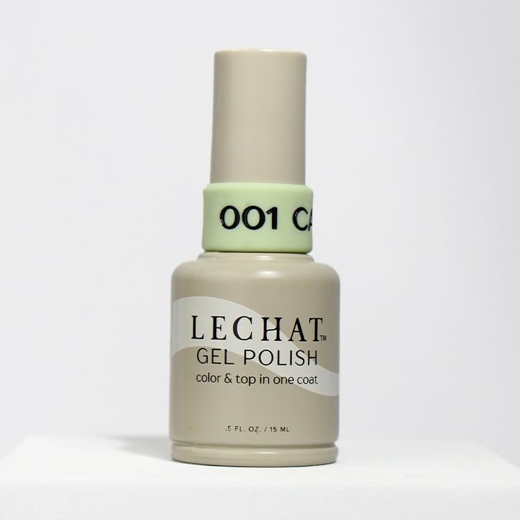 LECHAT Gel Polish - Cactus, Color and Top in One Coat, Shiny Long-Wear, Lime Green Gel Polish Beauty & Personal Care LECHAT