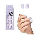 Kiss Impress Color Press-On Nails, Nail Kit, PureFit Technology, Short Length, “Picture Purplect”, Polish-Free Solid Color Manicure, Includes Prep Beauty & Personal Care imPRESS