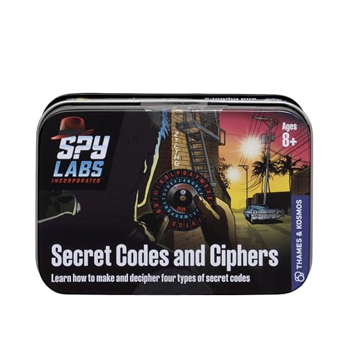 Thames & Kosmos Spy Labs Secret Codes & Ciphers Kit – Learn to Create & Exchange Coded Messages with Detective Tools for Young Investigators
