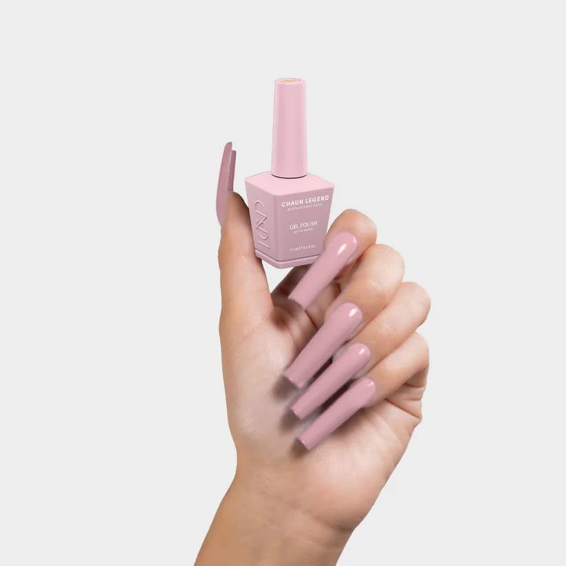 Chaun Legend UV LED Gel Nail Polish 0.5 Ounce Long Lasting, Bubble Free, Quick Dry High Shine, She Dusty LG5083 (blush pink) Beauty & Personal Care Chaun Legend Professional Nails