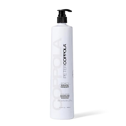 PETER COPPOLA Total Repair Cleansing & Smoothing Sulfate-Free Shampoo - For Color Treated Hair - Color Safe, Sodium Chloride-Free Keratin Shampoo