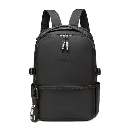 Cubitt Backpack - Lightweight Water-Resistant Laptop Backpack for Work, College & Travel with Organizer, 12kg Capacity - Obsidian Black